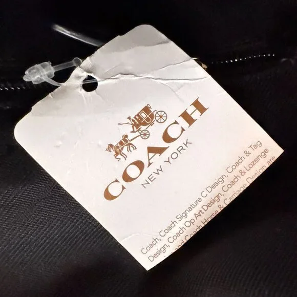 Coach Metallic Gold Pebble Leather Swagger Clutch Crossbody Chain Strap Turnlock - Picture 3 of 16